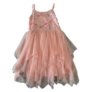 Cat & Jack Girls Sequin & Tulle Formal Dress